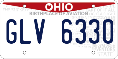 OH license plate GLV6330