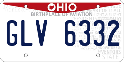 OH license plate GLV6332