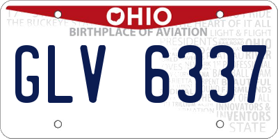 OH license plate GLV6337
