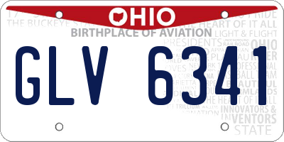 OH license plate GLV6341