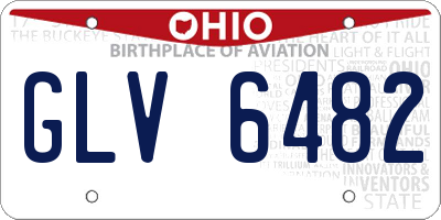 OH license plate GLV6482