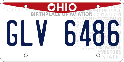 OH license plate GLV6486