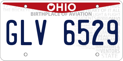 OH license plate GLV6529