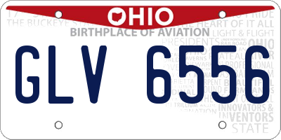 OH license plate GLV6556