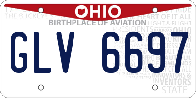 OH license plate GLV6697