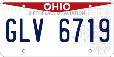 OH license plate GLV6719