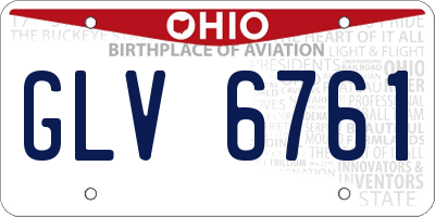 OH license plate GLV6761