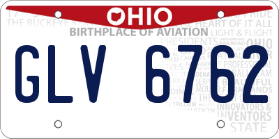 OH license plate GLV6762