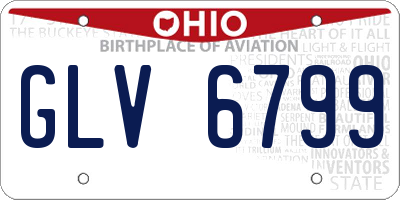 OH license plate GLV6799