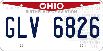 OH license plate GLV6826