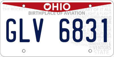 OH license plate GLV6831