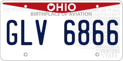 OH license plate GLV6866