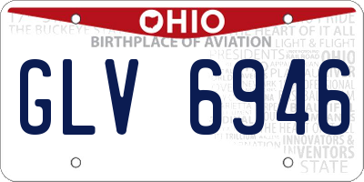 OH license plate GLV6946