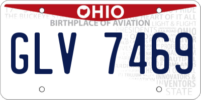 OH license plate GLV7469