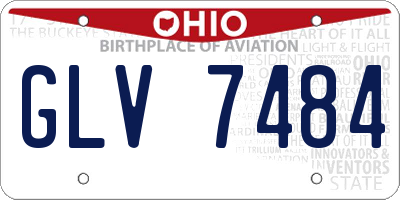 OH license plate GLV7484