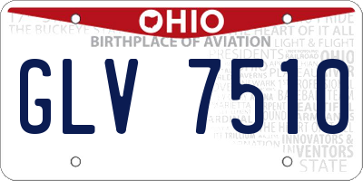 OH license plate GLV7510