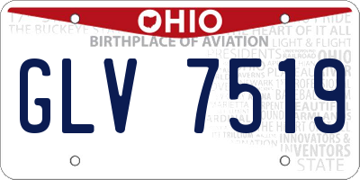 OH license plate GLV7519