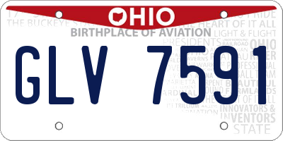 OH license plate GLV7591