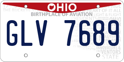 OH license plate GLV7689