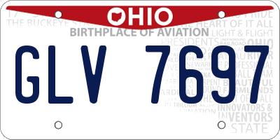 OH license plate GLV7697