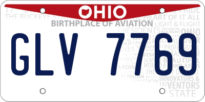 OH license plate GLV7769