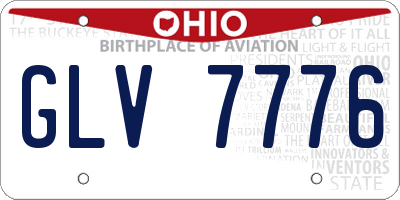 OH license plate GLV7776