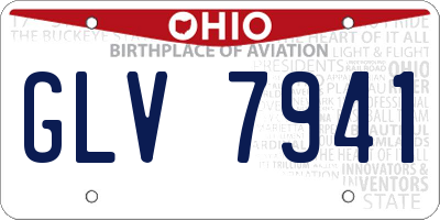 OH license plate GLV7941