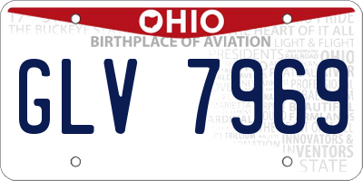 OH license plate GLV7969
