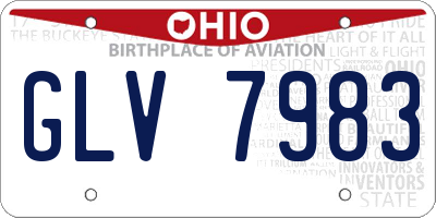 OH license plate GLV7983