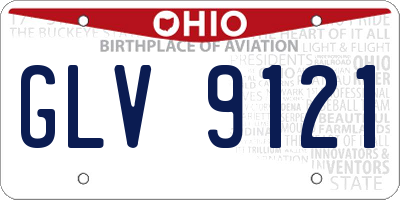 OH license plate GLV9121
