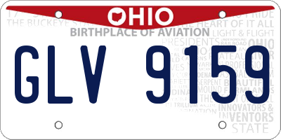 OH license plate GLV9159