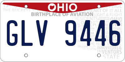 OH license plate GLV9446