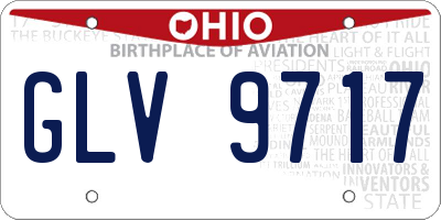 OH license plate GLV9717