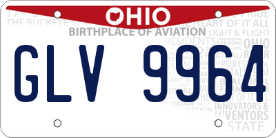 OH license plate GLV9964