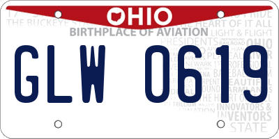 OH license plate GLW0619