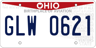 OH license plate GLW0621
