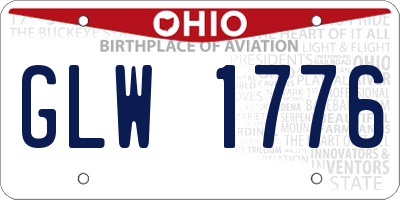 OH license plate GLW1776