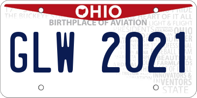 OH license plate GLW2021
