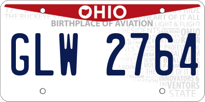 OH license plate GLW2764