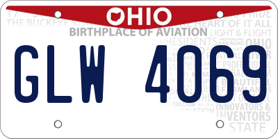 OH license plate GLW4069