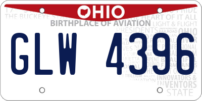 OH license plate GLW4396