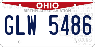 OH license plate GLW5486