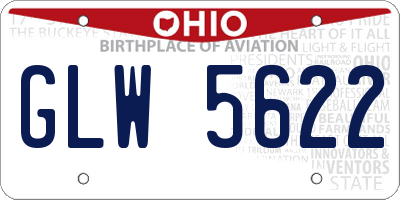 OH license plate GLW5622
