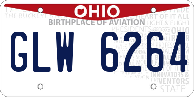 OH license plate GLW6264