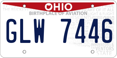 OH license plate GLW7446