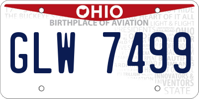 OH license plate GLW7499