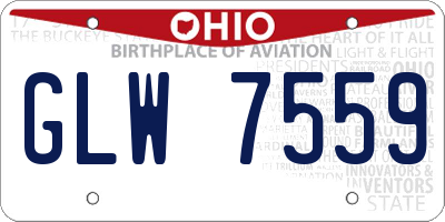OH license plate GLW7559