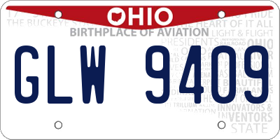OH license plate GLW9409