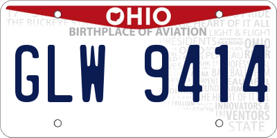 OH license plate GLW9414