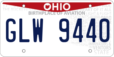 OH license plate GLW9440